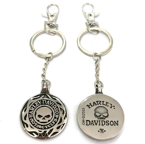 Harley Davidson skull Keychain