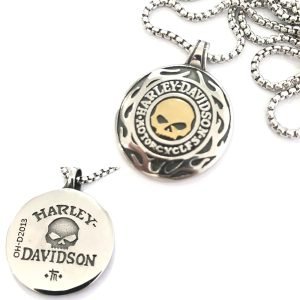 Harley Davidson golden skull Pendant