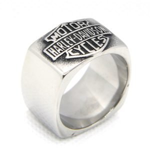 Harley Davidson simple logo ring