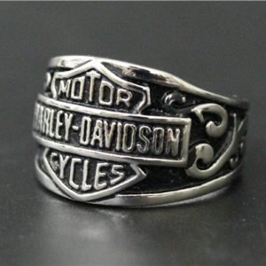 Harley Davidson decorated ring