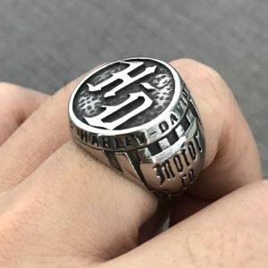 Harley Davidson logo ring