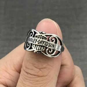 Harley Davidson decorated ring
