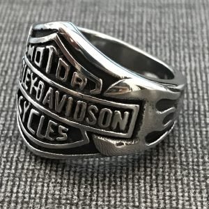 Harley Davidson logo ring