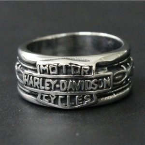 Harley Davidson decorated ring