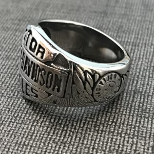 Harley Davidson decorated ring