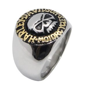 Harley Davidson skull ring