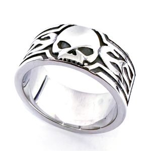 Harley Davidson skull ring