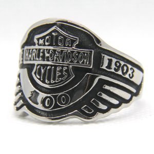 Harley Davidson decorated ring