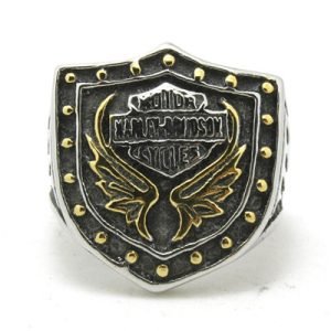 Harley Davidson eagle wing ring