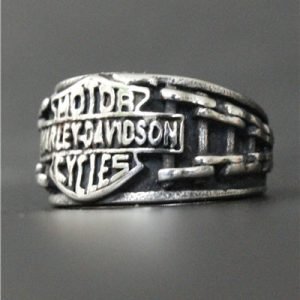 Harley Davidson logo ring