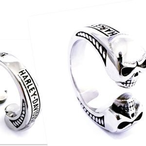Harley Davidson skull ring