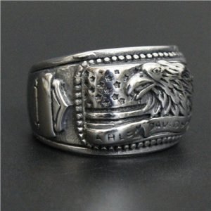 Harley Davidson eagle ring