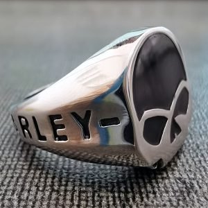 Harley Davidson skull ring
