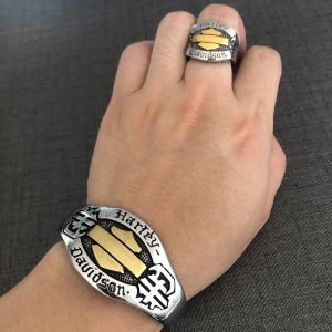 Harley Davidson gold ring