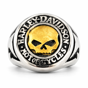 Gold Skull Biker Ring – independent biker-inspired jewelry
