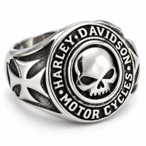 Skull Crest Biker Ring – independent biker-inspired jewelry